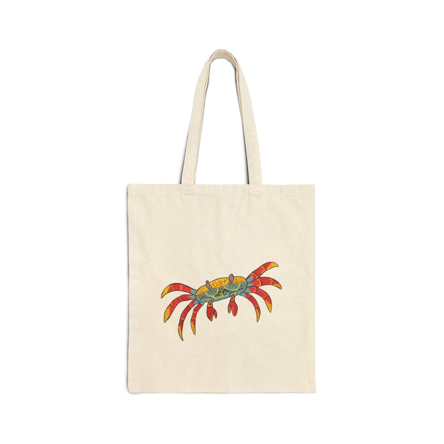Galapagos Crab Cotton Canvas Tote Bag