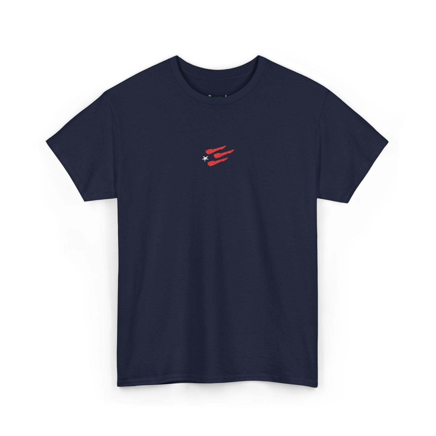 Unisex Bandera White Star Embroidered Tee