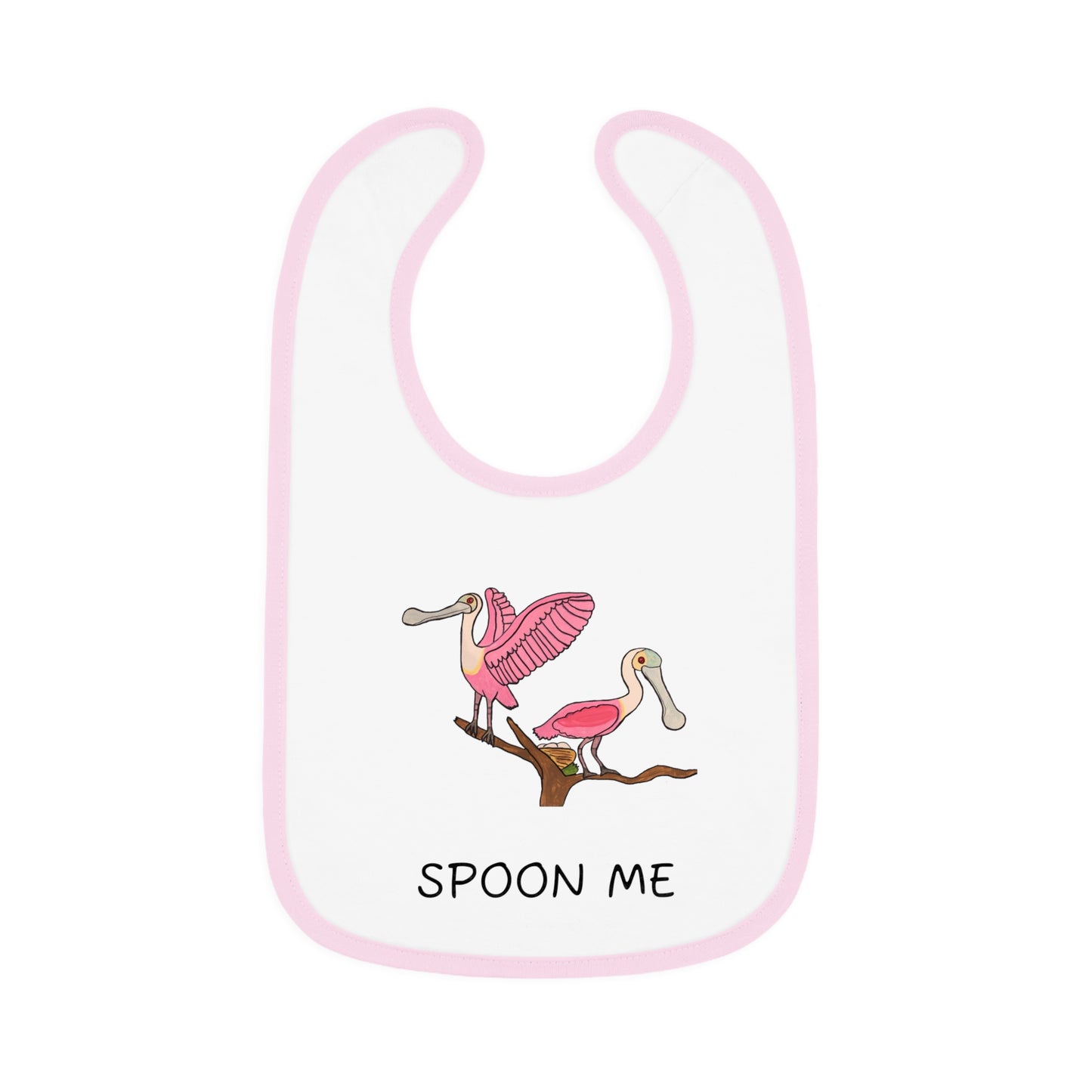Rosette Spoonbill Spoon Me Bib