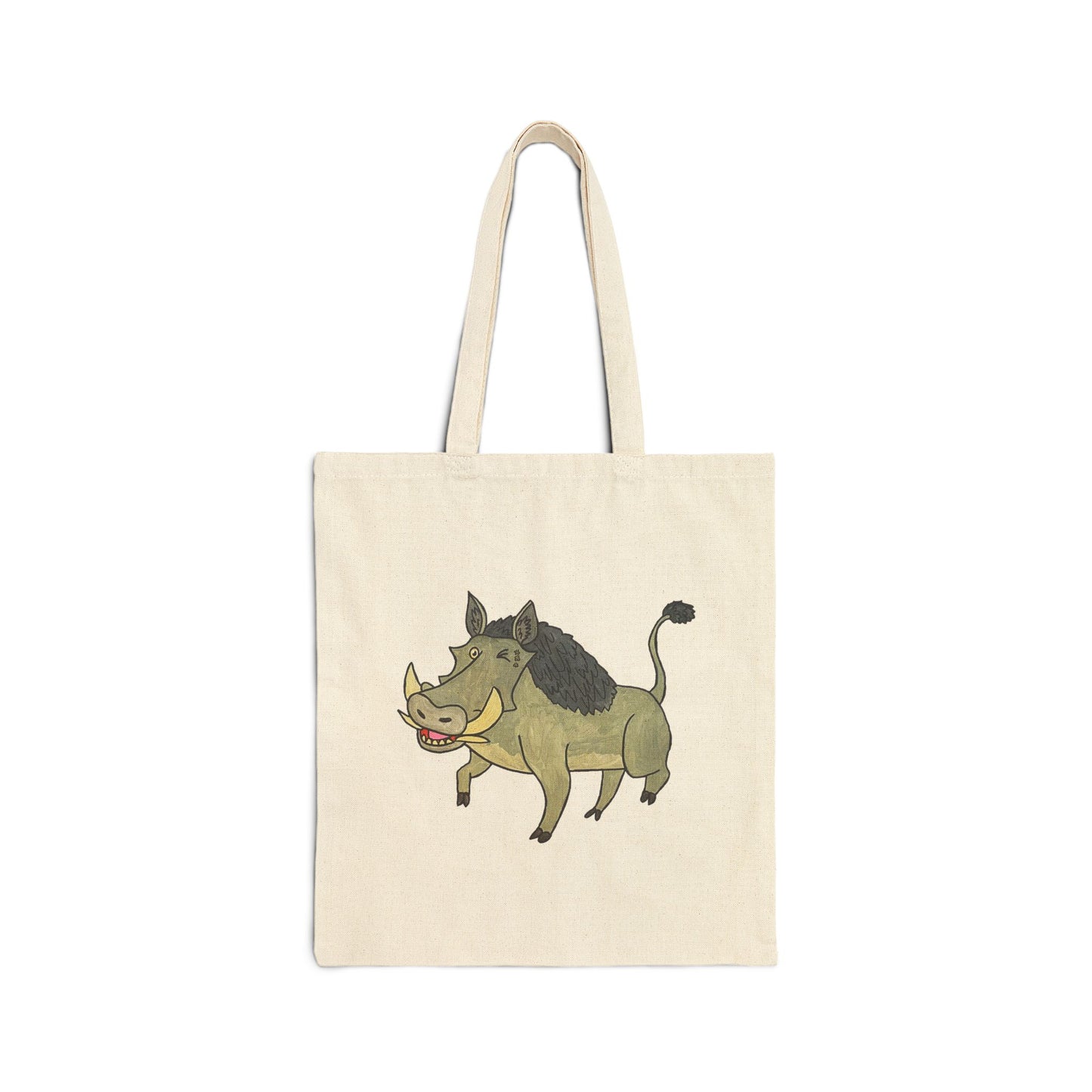 Warthog Cotton Canvas Tote Bag
