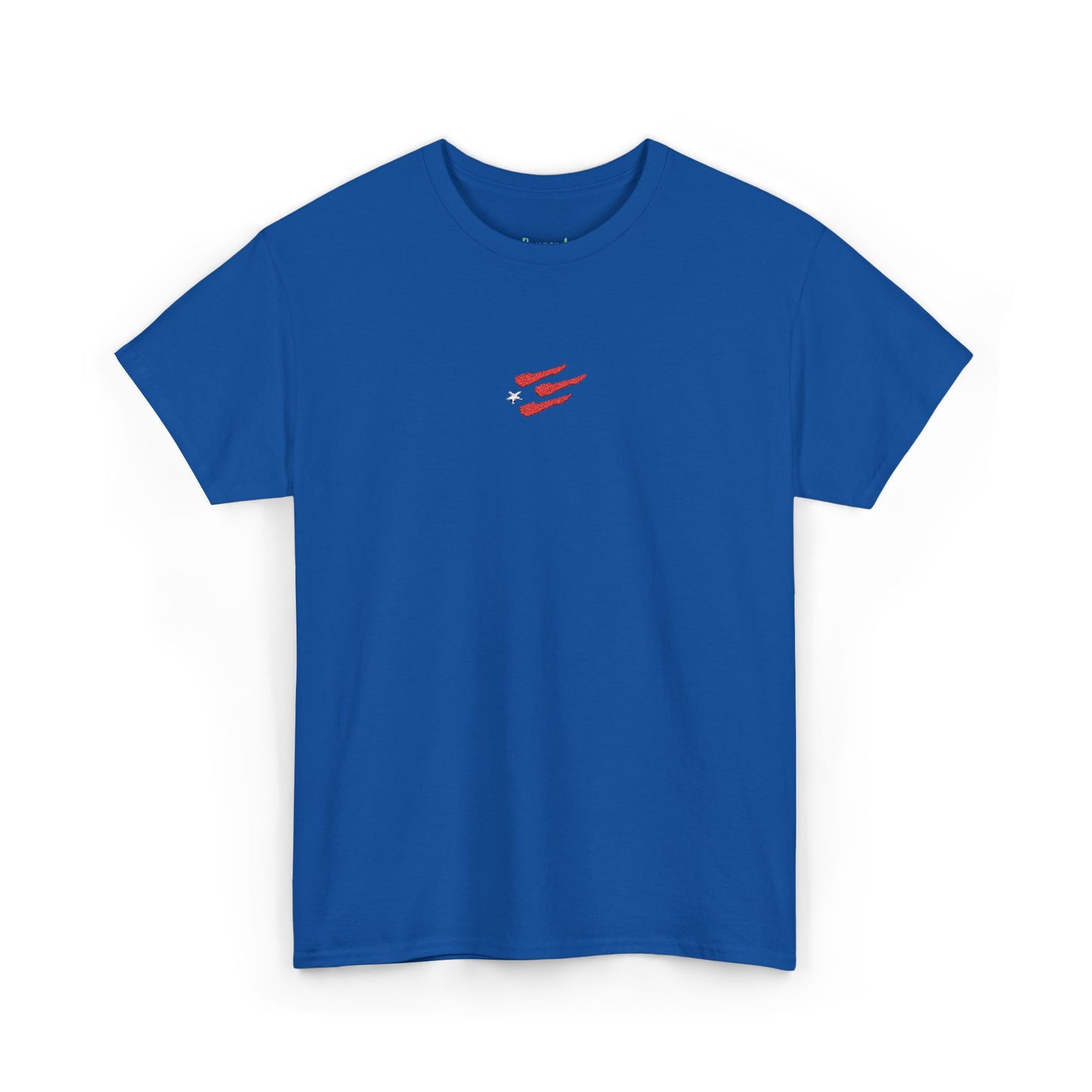 Unisex Bandera White Star Embroidered Tee