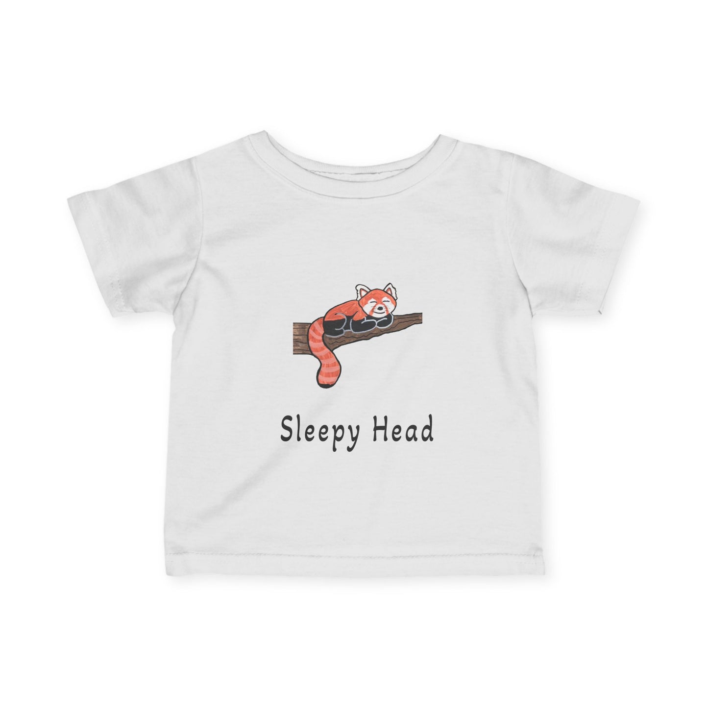 Red Panda Sleepy Head Infant Tee