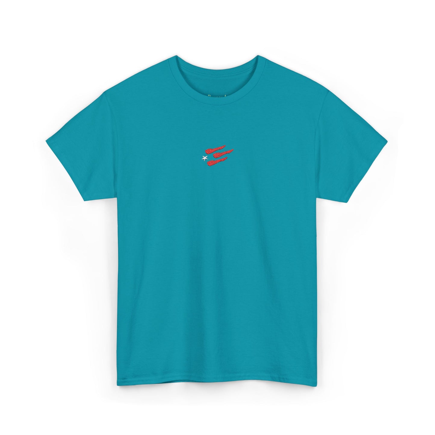 Unisex Bandera White Star Embroidered Tee