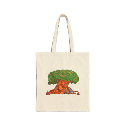 Tree of Life Cotton Canvas Tote Bag