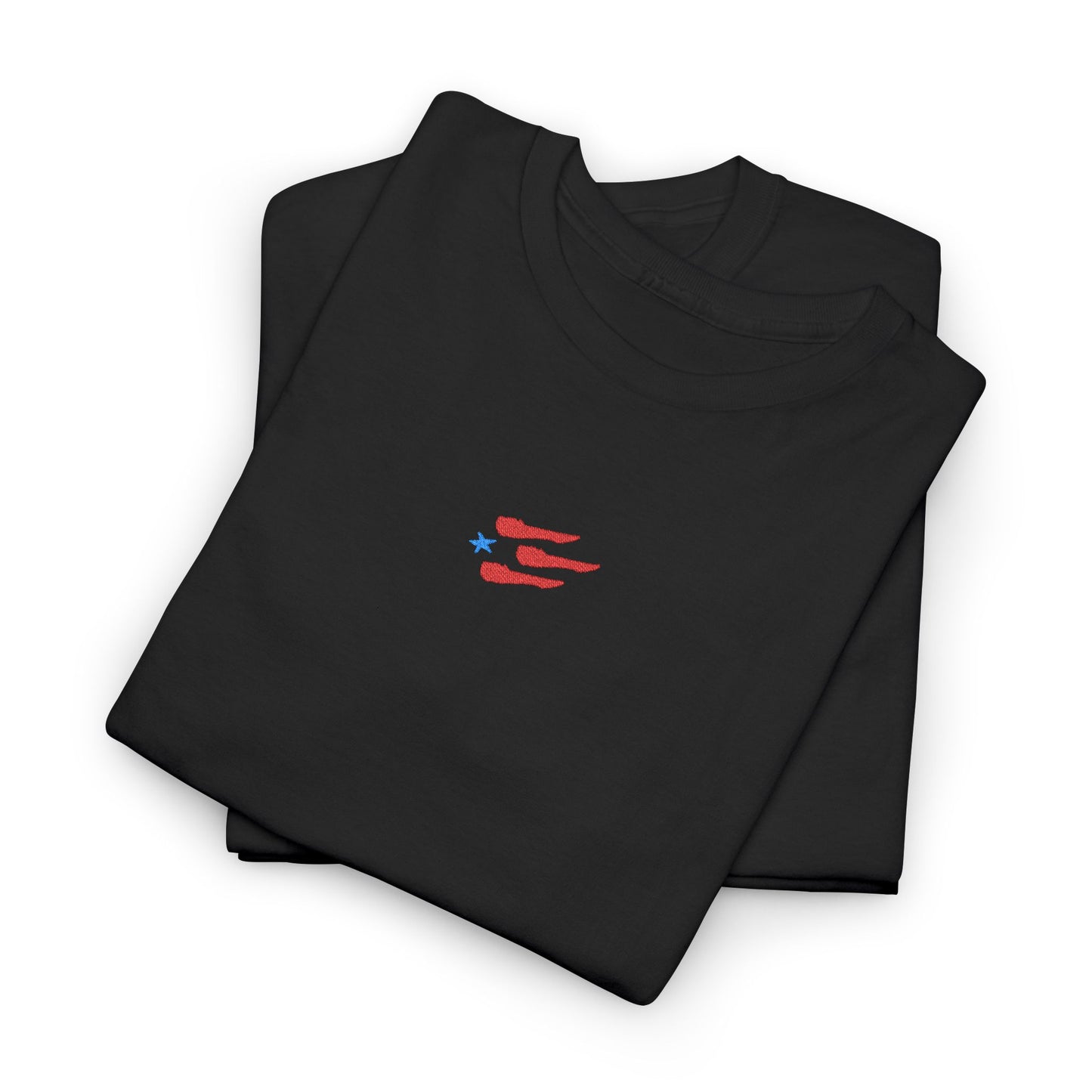 Unisex Bandera Blue Star Embroidered Tee