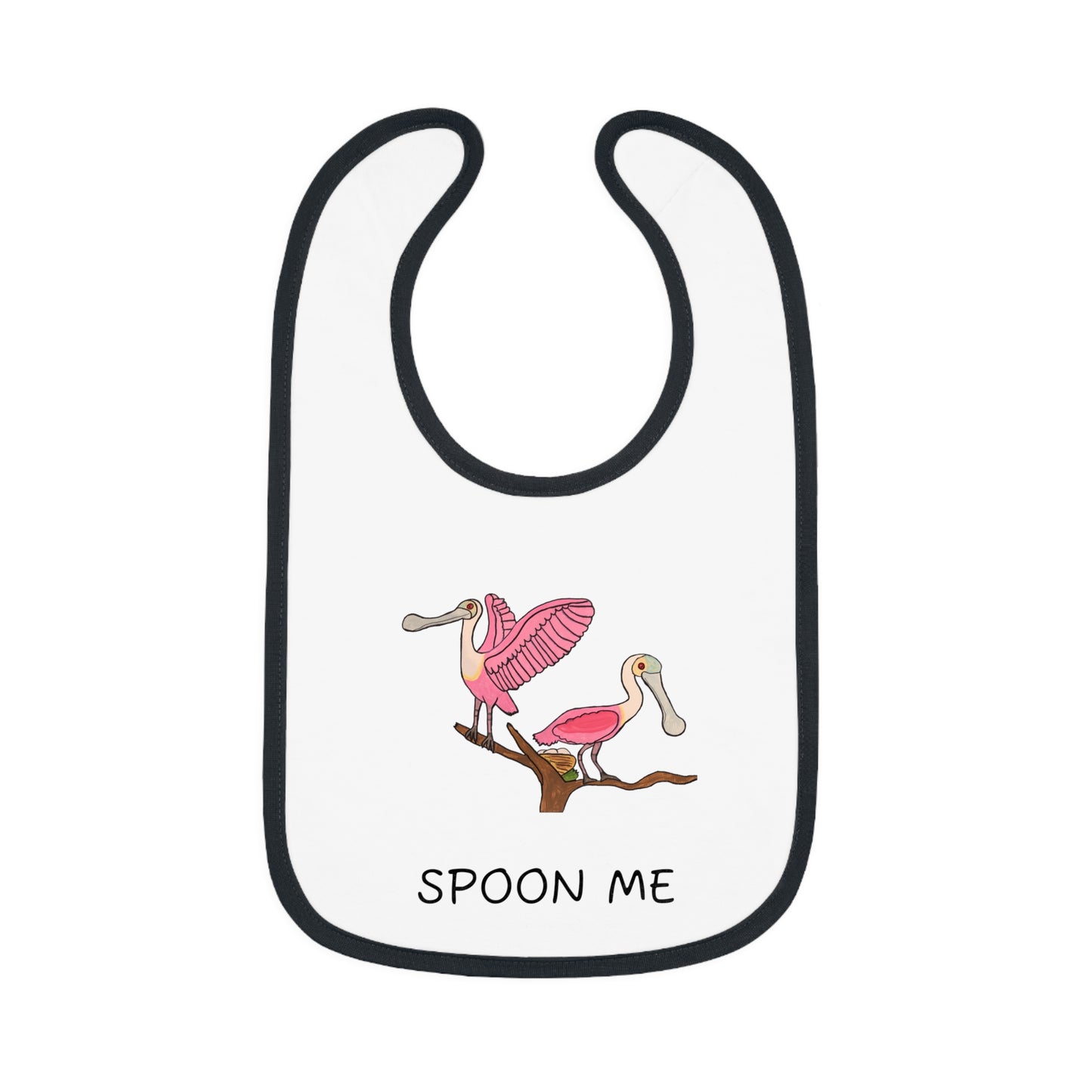 Rosette Spoonbill Spoon Me Bib