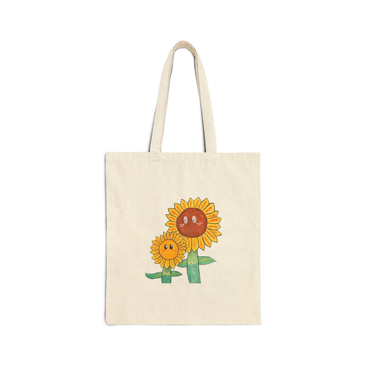 Flower Child Cotton Canvas Tote Bag