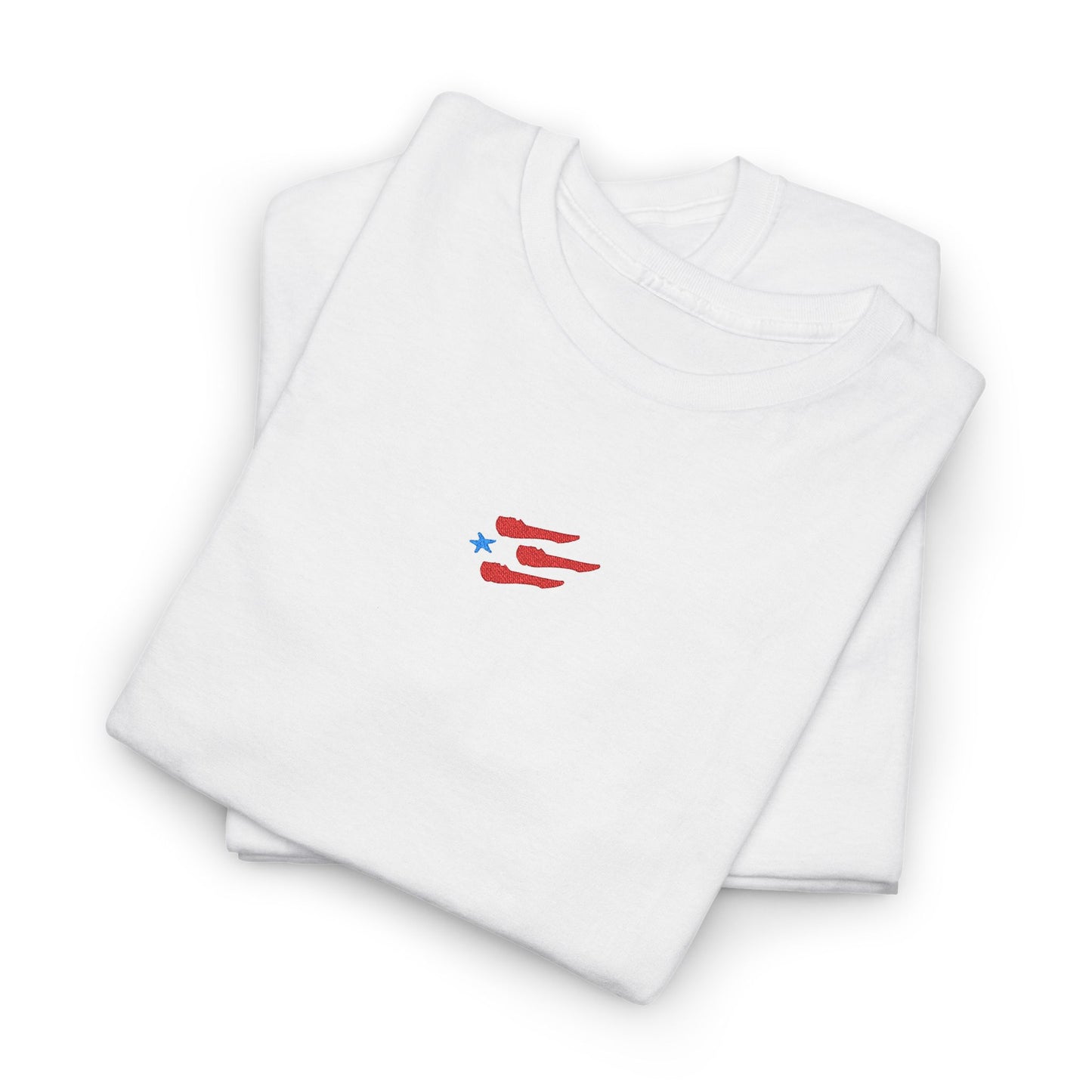 Unisex Bandera Blue Star Embroidered Tee