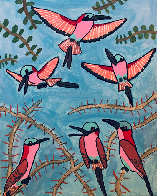 Carmine Bee Eater Note Card