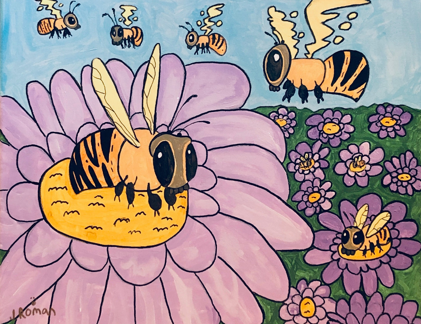 Honey Bee Note Card
