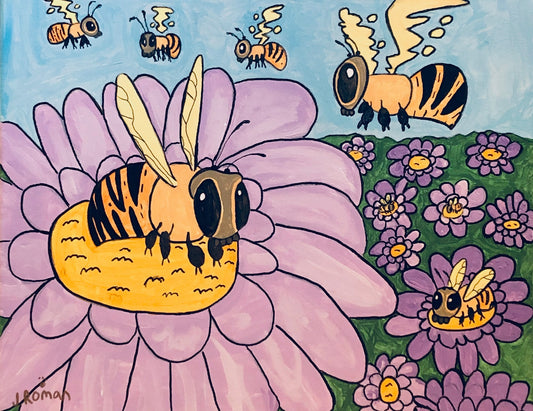 Honey Bee Note Card