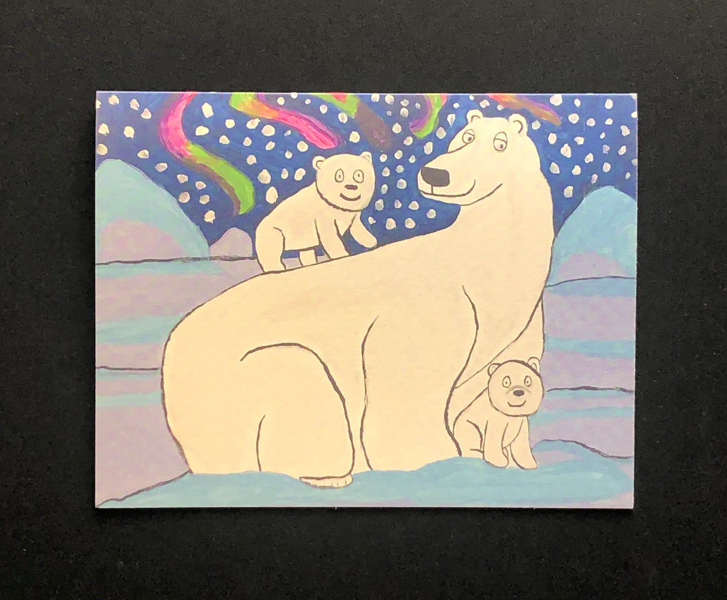 Polar Bear Family Note Card