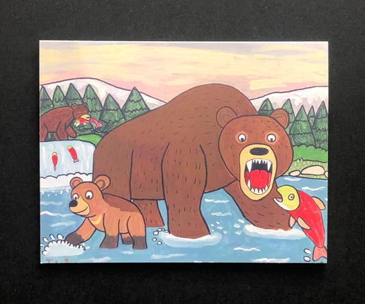 Grizzly Bear Note Card