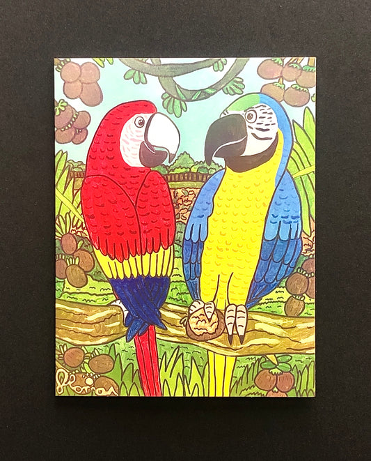 Macaw Note Card