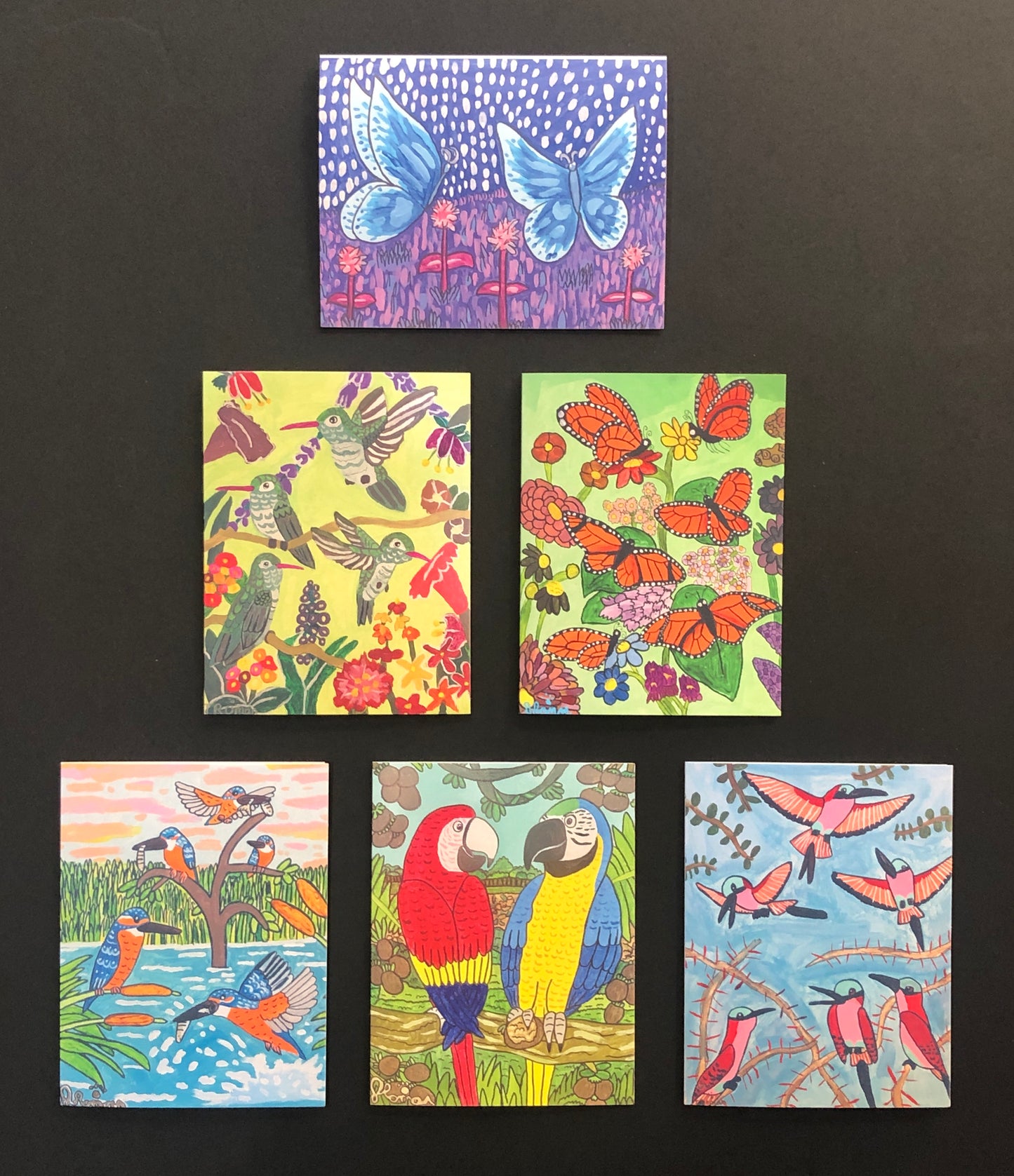 Birds and Butterflies - 6 Card Set